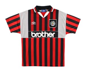 Koszulka piłkarska Manchester City Retro Away 1995-96 Umbro