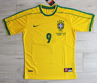 Koszulka piłkarska BRAZYLIA Retro Home World Cup 1998 Nike #9 Ronaldo