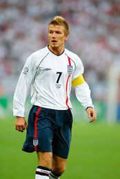 Koszulka piłkarska retro Anglia home long sleeve World Cup 2002 Nike #7 Beckham