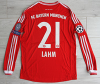 Koszulka piłkarska BAYERN MONACHIUM Home Retro FINAL WEMBLEY 2013 Adidas #21 Lahm