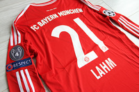 Koszulka piłkarska BAYERN MONACHIUM Home Retro FINAL WEMBLEY 2013 Adidas #21 Lahm
