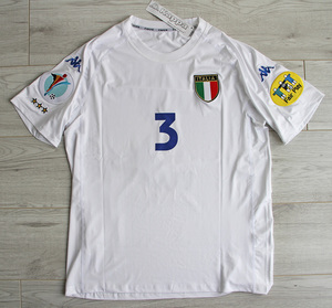Koszulka piłkarska WŁOCHY Away Retro Kappa EURO 2000 #3 Maldini