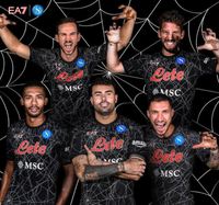 Koszulka piłkarska SSC NAPOLI 21/22 Halloween Edition EA7 EMPORIO ARMANI #20 ZIELIŃSKI