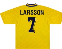 Koszulka piłkarska SZWECJA Home Retro World Cup 1994 Adidas #7 Larsson