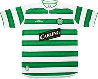Koszulka piłkarska Celtic Glasgow Retro home 2003-04 Umbro #7 Larsson