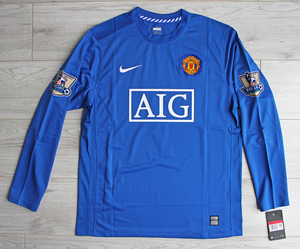 Koszulka piłkarska Manchester United 3rd Retro Long Sleeve 08/09 Nike #7 Ronaldo