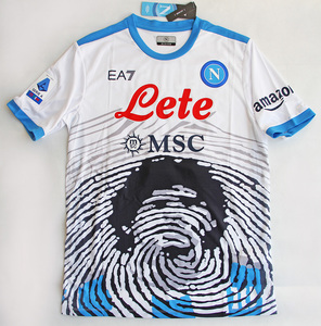 Koszulka piłkarska SSC NAPOLI 21/22 Ltd Edition White Maradona Match EA7 #20 Zieliński