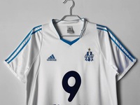Koszulka piłkarska OLYMPIQUE Marsylia Retro home 02/03 ADIDAS #7 Świerczewski
