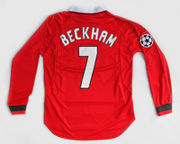 Koszulka piłkarska MANCHESTER UNITED Retro FINAL CAMP NOU 1999 Umbro Long Sleeve #7 Beckham