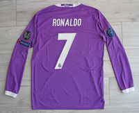 Koszulka piłkarska REAL MADRYT Away Retro 16/17 FINAL CARDIFF 2017 Adidas #7 Ronaldo