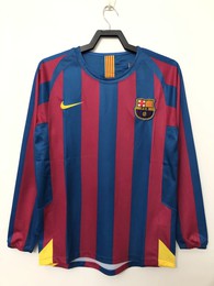 Koszulka piłkarska FC BARCELONA Retro home long sleeve 2005/06 Nike #10 Ronaldinho