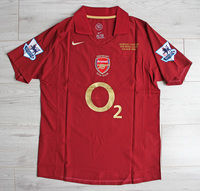 Koszulka piłkarska ARSENAL LONDYN Retro Home 05/06 Final Game on Highbury NIKE #14 Henry