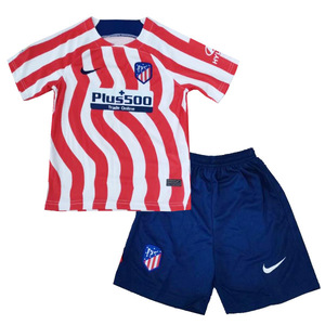 Dziecięcy zestaw piłkarski ATLETICO MADRYT home 22/23 Nike (koszulka+spodenki)