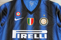 Koszulka piłkarska INTER MEDIOLAN Retro Home 2010/11 Nike #4  J. Zanetti