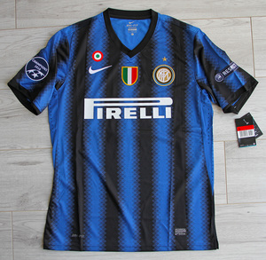 Koszulka piłkarska INTER MEDIOLAN Retro Home 2010/11 Nike #4  J. Zanetti