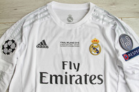 Koszulka piłkarska REAL MADRYT Home Retro 15/16 FINAL MILANO 2016 Adidas #7 Ronaldo