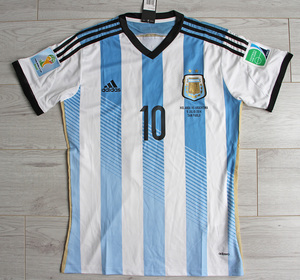 Koszulka piłkarska ARGENTYNA Home Retro WORLD CUP 2014 Adidas #10 MESSI