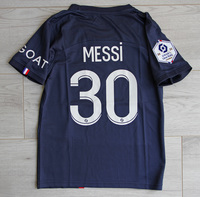 Dziecięcy zestaw piłkarski PSG home 22/23 NIKE (koszulka+spodenki+getry) #30 Messi