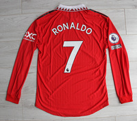 Koszulka piłkarska MANCHESTER UNITED home Long Sleeve 22/23 Authentic ADIDAS, #7 Ronaldo