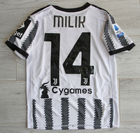 Dziecięcy zestaw piłkarski JUVENTUS TURYN ADIDAS Home 22/23 (koszulka+spodenki+getry) #14 Milik