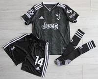 Dziecięcy zestaw piłkarski JUVENTUS TURYN ADIDAS Away 22/23 (koszulka+spodenki+getry) #14 Milik