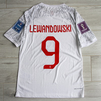 Koszulka piłkarska POLSKA Home Vapor Match 2022/23 NIKE #9 Lewandowski