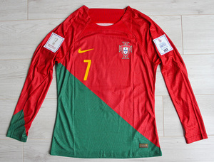 Koszulka piłkarska PORTUGALIA Home Vapor Match long sleeve 2022/23 NIKE #7 Ronaldo
