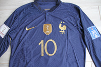 Koszulka piłkarska FRANCJA Home Vapor Match long sleeve 2022/23 NIKE #10 Mbappe