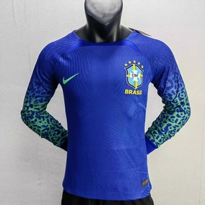 Koszulka piłkarska BRAZYLIA Away Vapor Match long sleeve 2022/23 NIKE #10 Neymar Jr