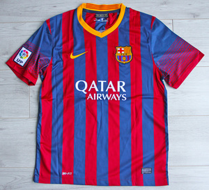 Koszulka piłkarska FC BARCELONA Retro Home 13/14 NIKE #10 Messi