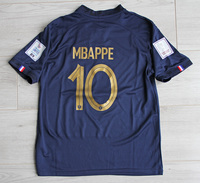 Dziecięcy zestaw piłkarski FRANCJA Home 2022/23 NIKE (koszulka+spodenki+getry) #10 MBAPPE