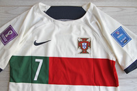 Dziecięcy zestaw piłkarski PORTUGALIA Away 2022/23 NIKE (koszulka+spodenki+getry) #7 RONALDO
