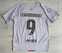 Dziecięcy zestaw piłkarski FC BARCELONA NIKE 3rd 22/23 (koszulka+spodenki+getry) #9 Lewandowski