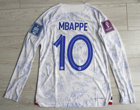 Koszulka piłkarska FRANCJA Away Vapor Match long sleeve 2022/23 NIKE #10 Mbappe