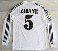 Koszulka piłkarska REAL MADRYT Home long sleeve Retro 01/02 ADIDAS #5 Zidane