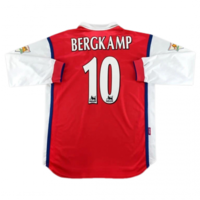 Koszulka piłkarska ARSENAL LONDYN Home Retro 98/99 Long Sleeve NIKE #10 Bergkamp