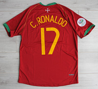 Koszulka piłkarska PORTUGALIA home Retro Nike WORLD CUP 2006 #17 C.Ronaldo