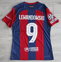Koszulka piłkarska FC Barcelona home 23/24 Nike Vapor Match #9 Lewandowski
