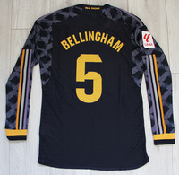 Koszulka piłkarska REAL MADRYT away 23/24 Authentic long sleeve ADIDAS, #5 Bellingham