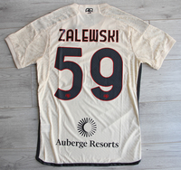Koszulka piłkarska AS Roma away 23/24 Authentic ADIDAS #59 Zalewski
