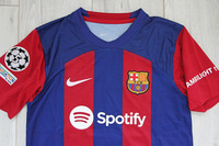 Dziecięcy zestaw piłkarski FC BARCELONA NIKE Home 23/24 (koszulka+spodenki+getry) #9 Lewandowski