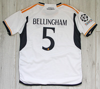 Dziecięcy zestaw piłkarski REAL MADRYT home 23/24 ADIDAS (koszulka+spodenki+getry) #5 Bellingham