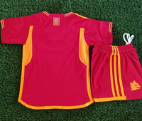 Dziecięcy zestaw piłkarski AS Roma ADIDAS home 23/24 (koszulka+spodenki) #21 Dybala