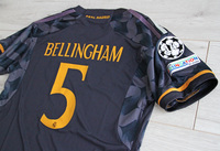 Dziecięcy zestaw piłkarski REAL MADRYT away 23/24 ADIDAS (koszulka+spodenki+getry) #5 Bellingham