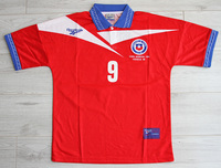 Koszulka piłkarska CHILE retro Home World Cup 98 #9 Zamorano
