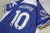 Dziecięcy zestaw piłkarski CHELSEA LONDYN home 23/24 NIKE (koszulka+spodenki+getry) #10 Mudryk
