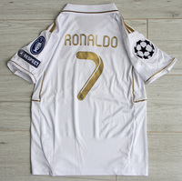 Dziecięcy zestaw piłkarski REAL MADRYT home RETRO 11/12 ADIDAS (koszulka+spodenki) #7 Ronaldo