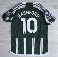Dziecięcy zestaw piłkarski MANCHESTER UNITED ADIDAS Away 23/24 (koszulka+spodenki+getry) #10 Rashford