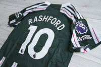 Dziecięcy zestaw piłkarski MANCHESTER UNITED ADIDAS Away 23/24 (koszulka+spodenki+getry) #10 Rashford