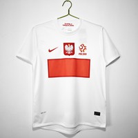 Koszulka piłkarska POLSKA home Retro Nike EURO 2012 #9 Lewndowski